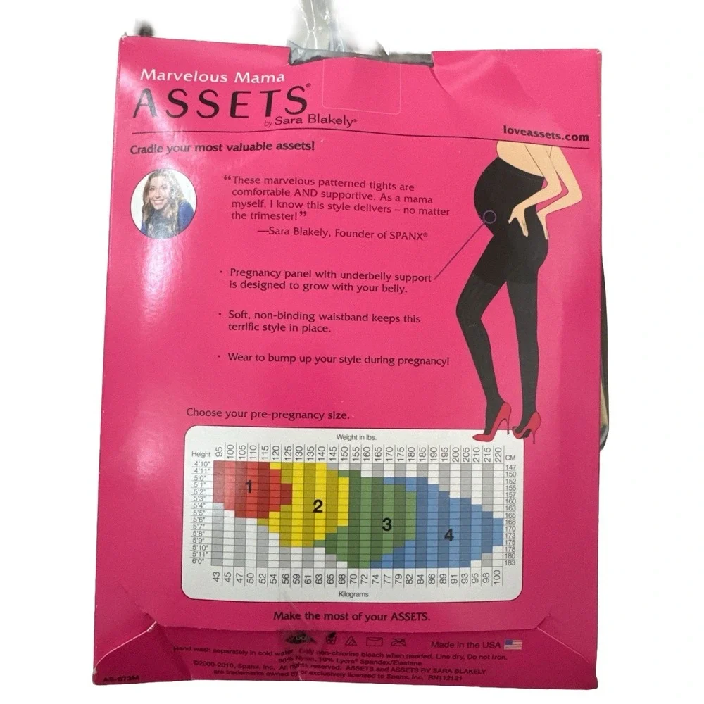 NWT Marvelous Mama Assets Maternity Terrific Tights Opaque Stripe Sz 4 Black